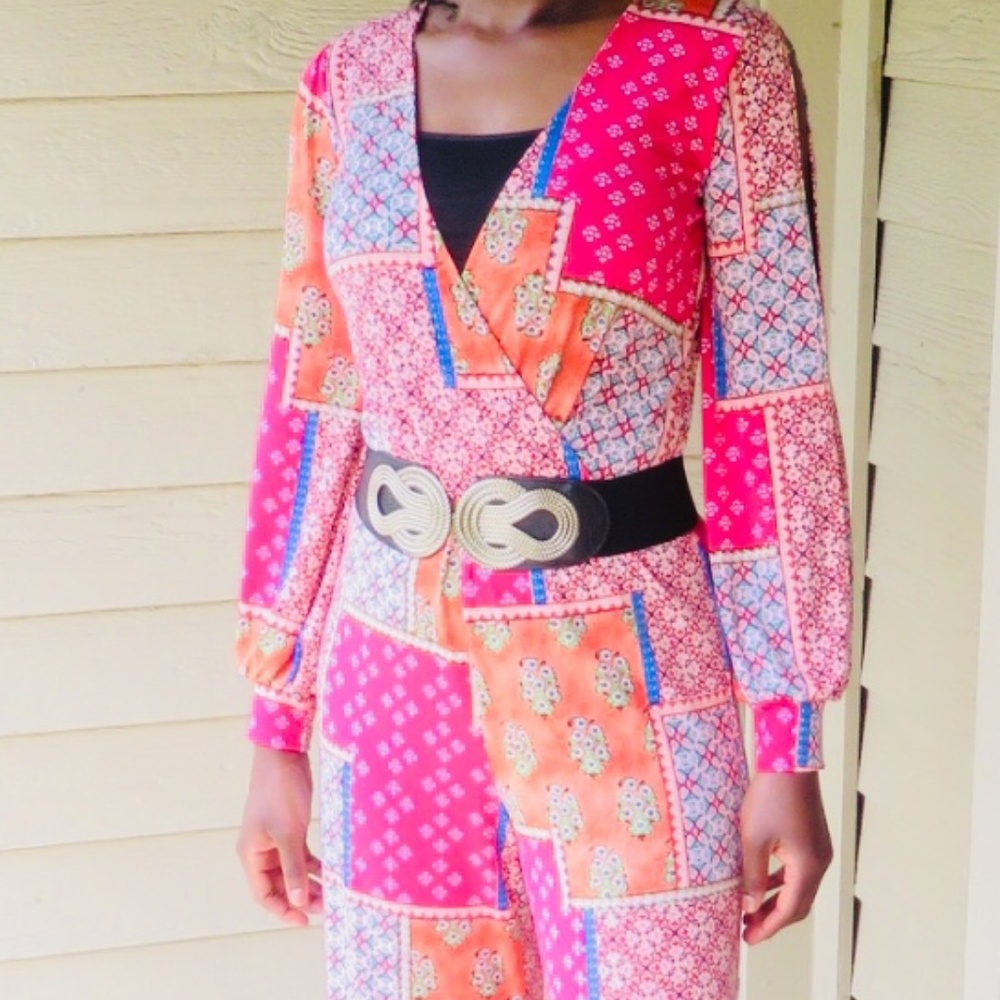 BRAND NEW Jumpsuit with elastic and waist tie